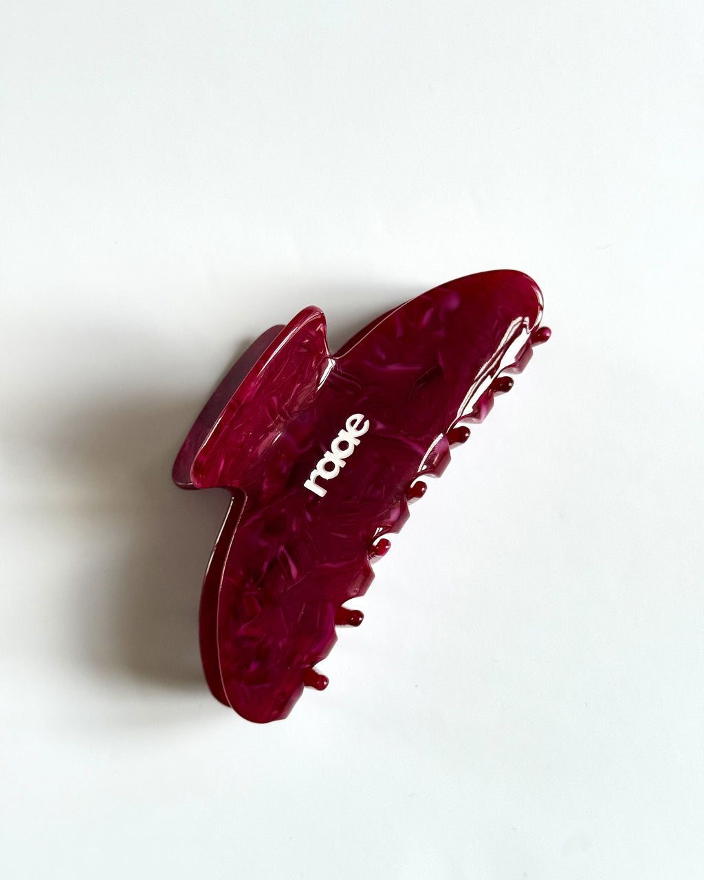 Burgundy Claw Clip-Pink Waters 