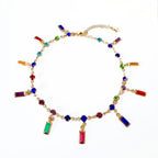 Issa Luxe 18k Gold Plated Jewelled Anklet