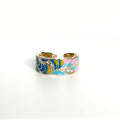 Cerelia Adjustable Sky Enamel Ring