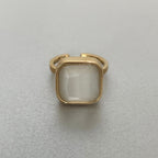 Hestia Luxe 18k Gold Plated White Ring