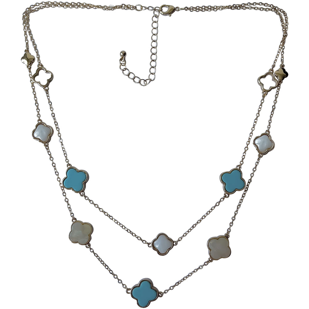 Clover Necklace - Turquoise