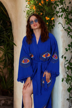 NAYA Organic Cotton Kimono in Sapphire