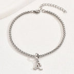 Initial Charm Bracelet – Gold & Silver