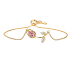 Cute Tulip Bracelet - Pink & White