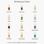 Savae Birthstone Initial Pendant