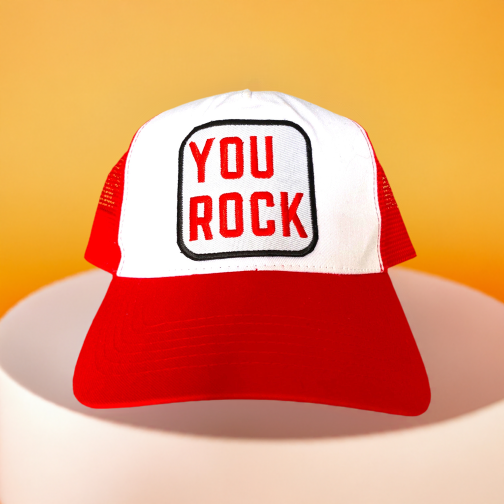 You Rock, Red Trucker Cap