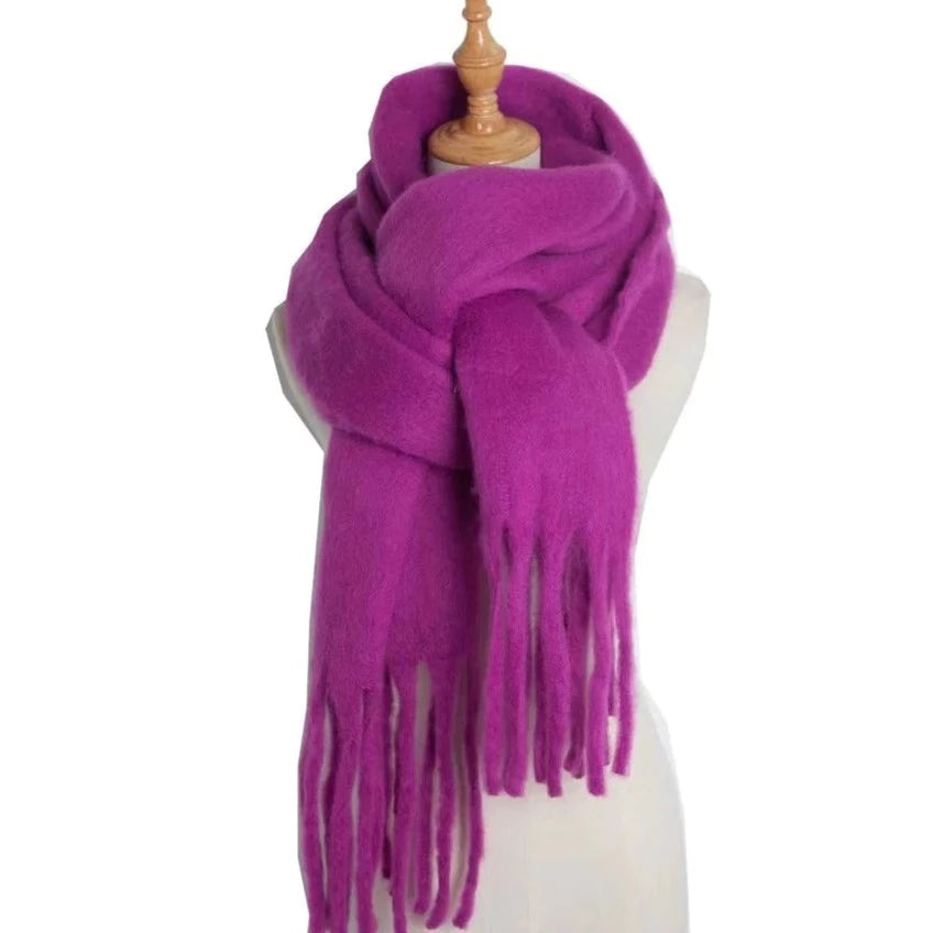 Chunky Knit Scarf - Pink-Pink Waters 