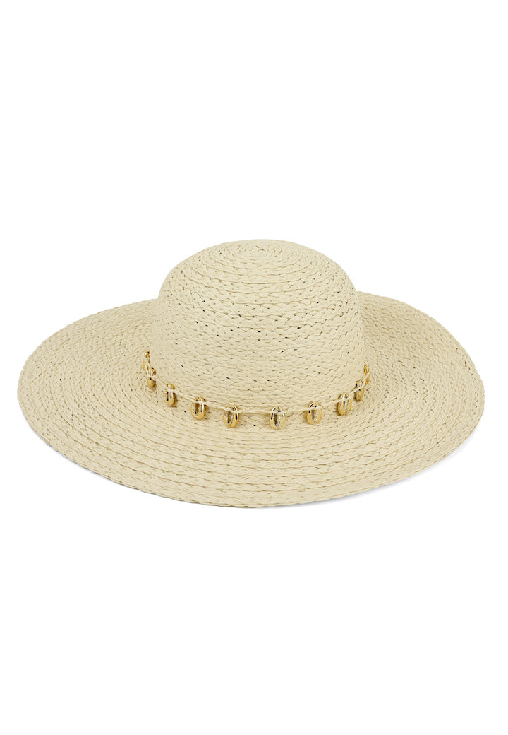 South Beach Sea Shell Beach Summer Hat-Pink Waters 