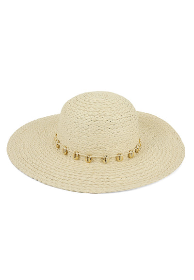 South Beach Sea Shell Beach Summer Hat - Pink Waters 