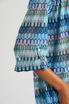 South Beach Crochet Shirt Beach Cover Up-Pink Waters 