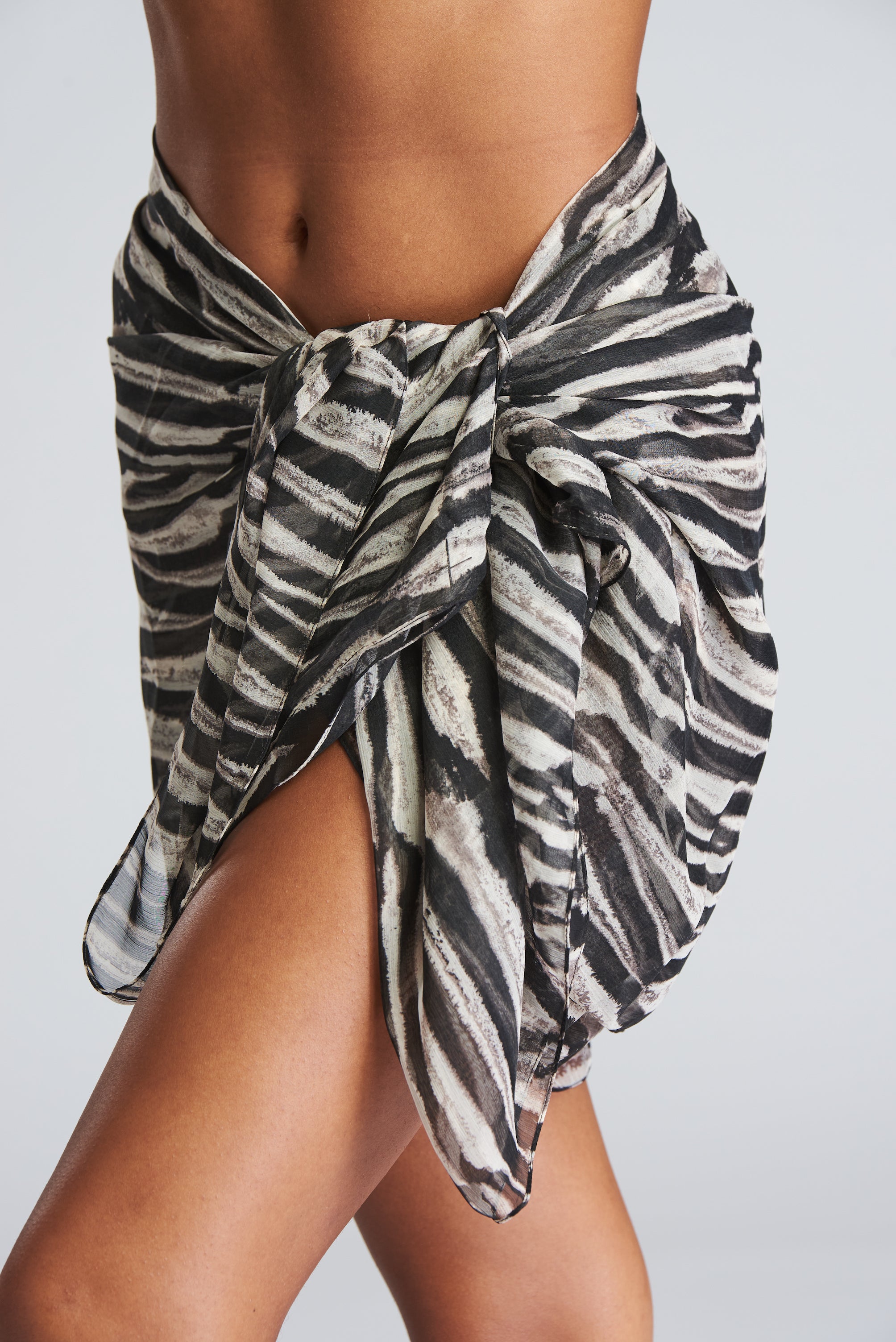 South Beach Leopard Beach Sarong-Pink Waters 