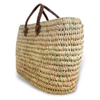 Fez Oblong Straw Basket-Pink Waters 