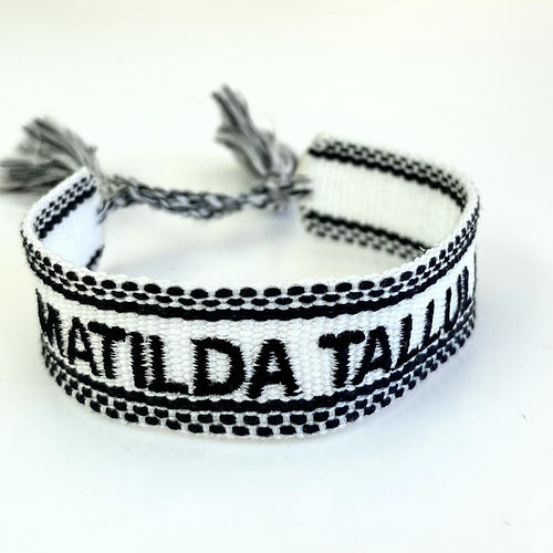 Personalised Friendship Bracelet - Beige-Pink Waters 