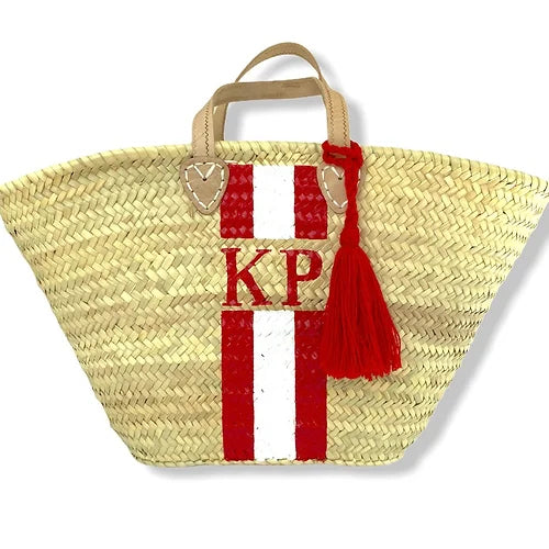 Personalised IBIZA Moroccan Basket-Pink Waters 