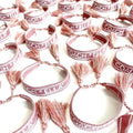 Personalised Friendship Bracelet - Dusky Pink-Pink Waters 