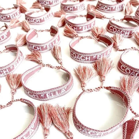 Personalised Friendship Bracelet - Dusky Pink-Pink Waters 