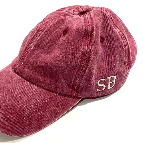 MAINE Personalised Vintage Style Cap-Pink Waters 