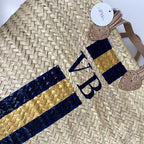 Personalised IBIZA Moroccan Basket-Pink Waters 