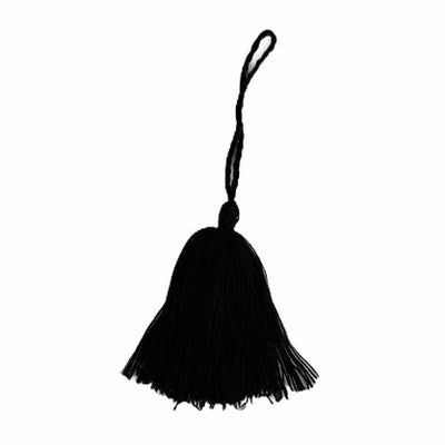 Black Large Tassel - Pink Waters 