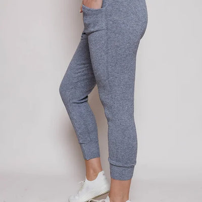 Fara Knit Joggers by Suzy D - Pink Waters 