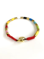 Multi Bead Bracelet - Children's-Pink Waters 