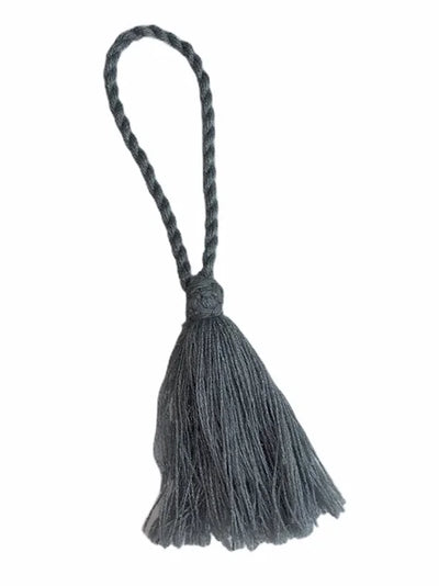 Grey Large Tassel - Pink Waters 