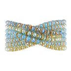 Venus Crystal Bracelet - Aqua-Pink Waters 