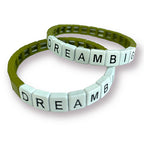 DREAM BIG Tile Bracelet-Pink Waters 