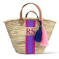Personalised IBIZA Moroccan Basket-Pink Waters 