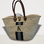 BORA BORA Monogrammed Basket-Pink Waters 