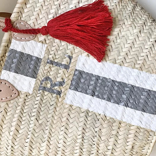 Personalised IBIZA Moroccan Basket-Pink Waters 