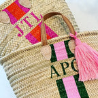 Personalised IBIZA Moroccan Basket-Pink Waters 