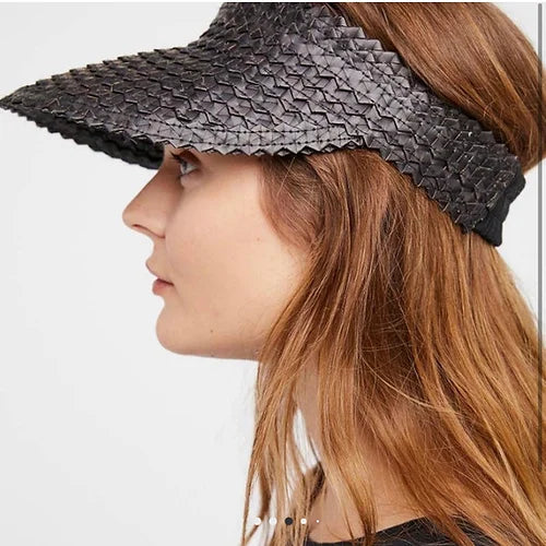 BALI Woven Sun Visor-Pink Waters 