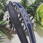 Personalised Friendship Bracelet - Blue/Black-Pink Waters 