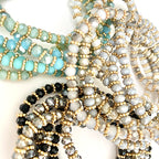 Venus Crystal Bracelet - Aqua-Pink Waters 