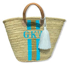 Personalised IBIZA Moroccan Basket-Pink Waters 
