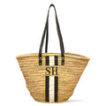 CAPRI Monogrammed Basket-Pink Waters 