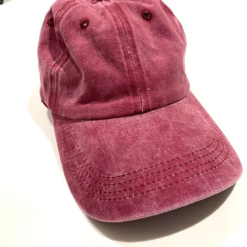 MAINE Personalised Vintage Style Cap-Pink Waters 