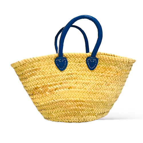 Blue Handle Basket-Pink Waters 