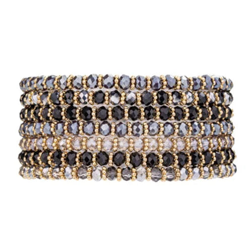 Venus Crystal Bracelet - Black-Pink Waters 
