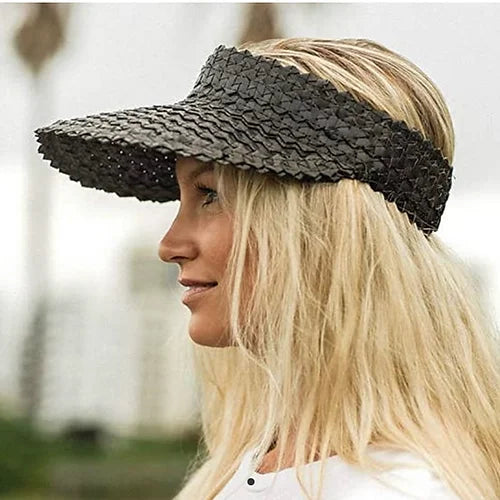 BALI Woven Sun Visor-Pink Waters 
