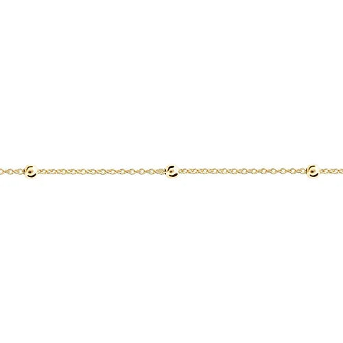 Initial Gold Plated Minimalist Necklace - Pink Waters 