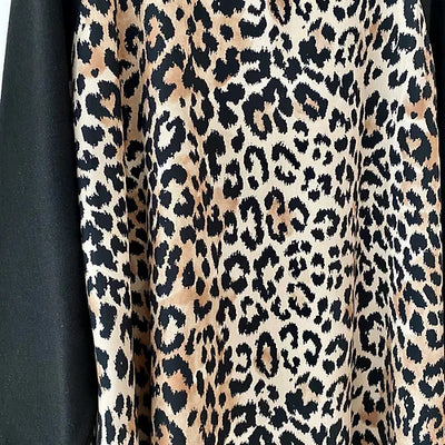 Gigi Leopard Knit Arm Top - Pink Waters 