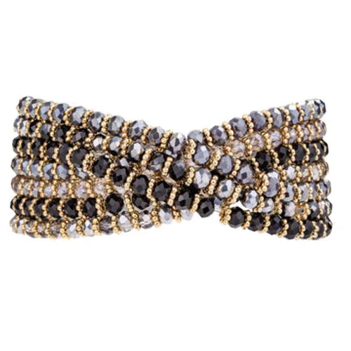 Venus Crystal Bracelet - Black-Pink Waters 