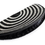 MOON Natural/Black Woven Clutch-Pink Waters 