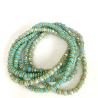 Venus Crystal Bracelet - Aqua-Pink Waters 