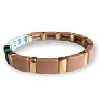 LOVE Tile Bracelet - Nude-Pink Waters 