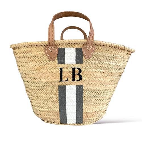 Personalised IBIZA Moroccan Basket-Pink Waters 