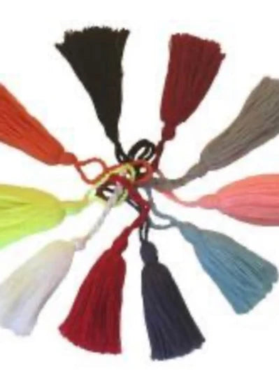 Grey Large Tassel-Pink Waters 