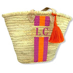 Personalised IBIZA Moroccan Basket-Pink Waters 